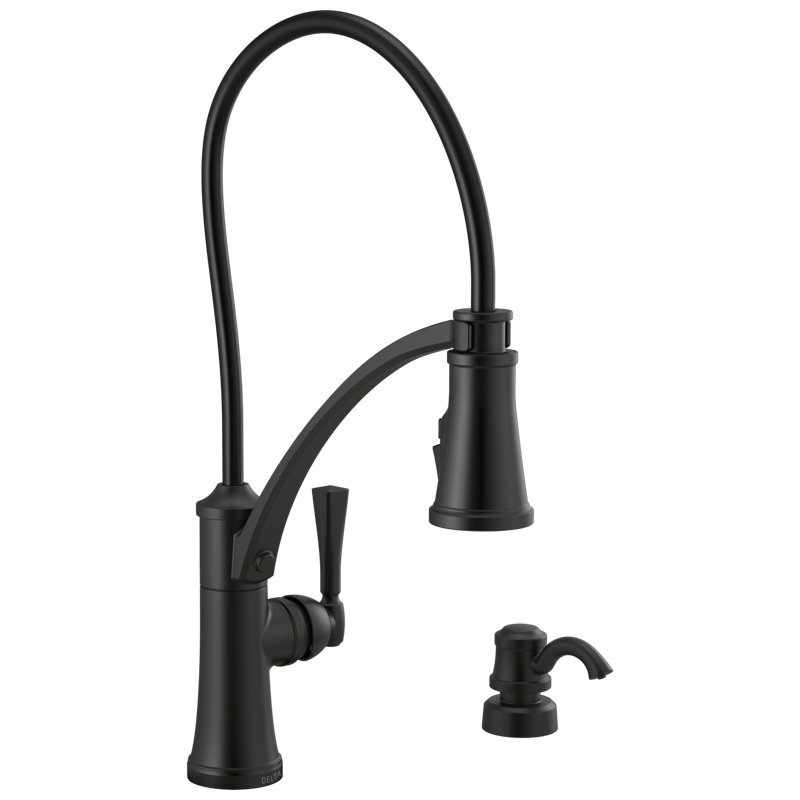 Delta Foundrry Pull Down Touch Single Handle Kitchen Faucet with Shield